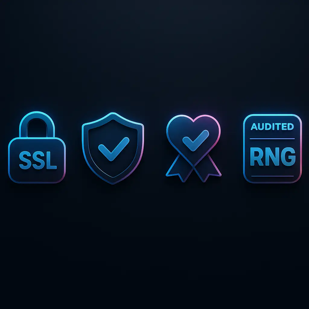 Selos de qualidade, RNG justo e jogo responsável do jogo9911